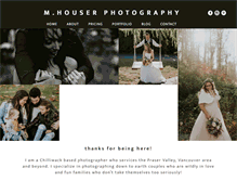 Tablet Screenshot of mhouserphotography.com